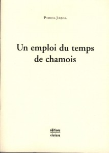 emploi du tps chamois